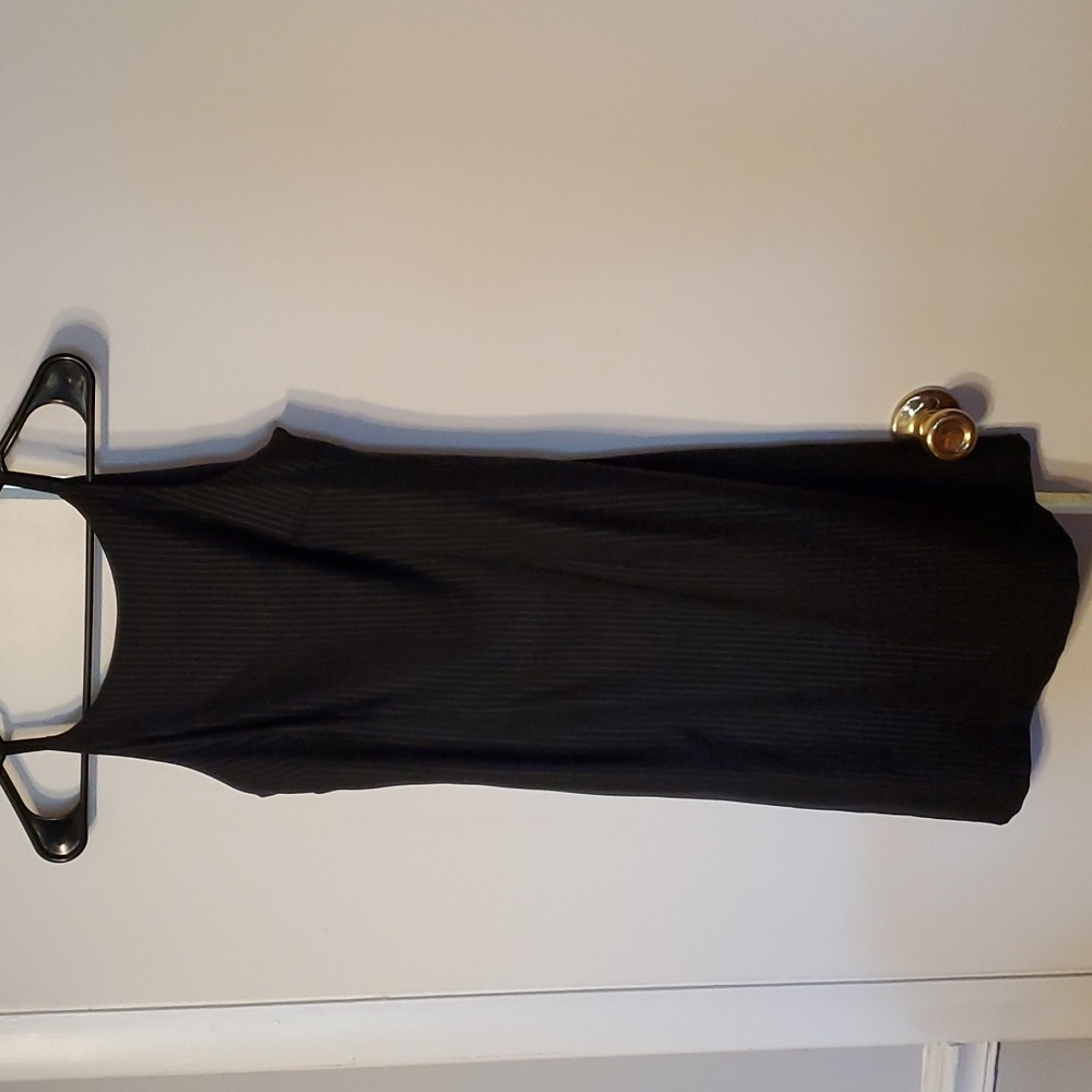 Vintage 90's black pin Stripe mini dress